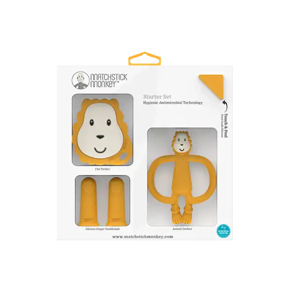 Coffret Cadeau Matchstick Monkey Lion Jaune