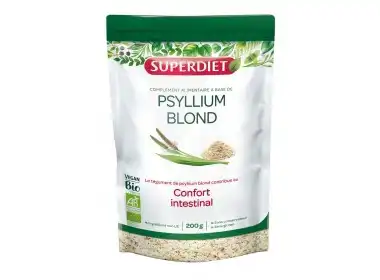 Superdiet Psyllium Blond Bio Tégument Pot/200g à Wittenheim