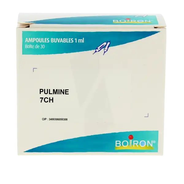 Boiron Pulmine 7ch Solution Buvable En Ampoules Boîte De 30 Ampoules