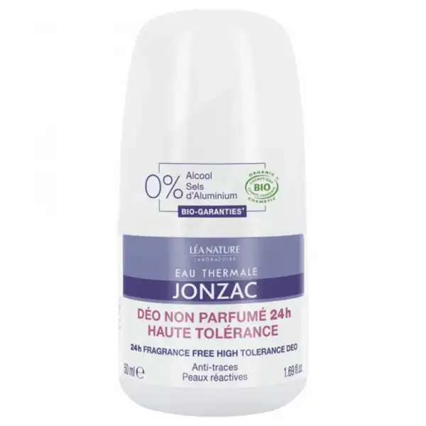 Eau Thermale Jonzac Déodorant Non Parfumé 24h Haute Tolérance Roll-on/50ml