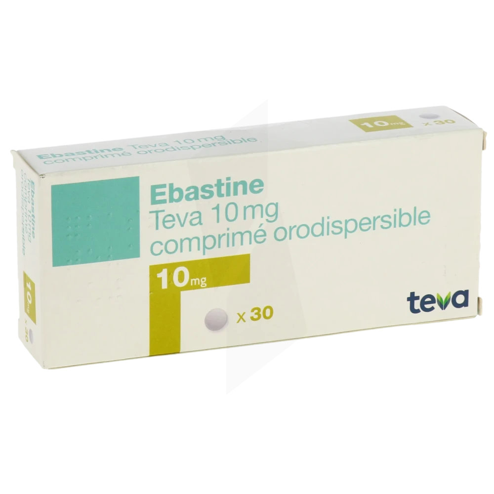 Ebastine Teva 10 Mg, Comprimé Orodispersible