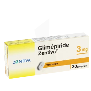 Glimepiride Zentiva 3 Mg, Comprimé