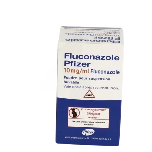 Fluconazole Pfizer 10 Mg/ml, Poudre Pour Suspension Buvable