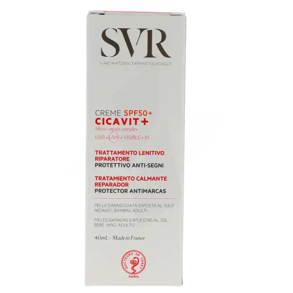 Svr Cicavit + Crème Spf50 + 40 Ml