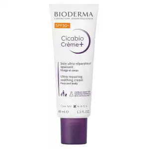 Bioderma Cicabio Crème+ Spf50+ Crème Effet Pansement T/40ml à Yvrac