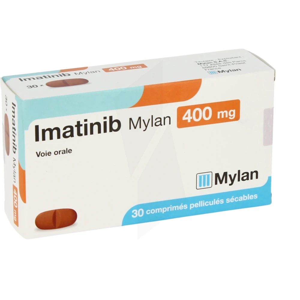 Imatinib Viatris 400 Mg, Comprimé Pelliculé Sécable
