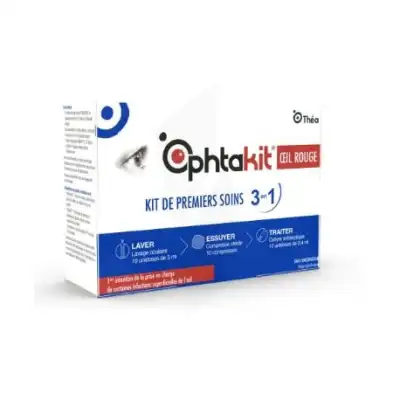 Ophtakit Oeil Rouge Kit De Premiers Soins 3 En 1 à SAINT-JEAN-D-ILLAC