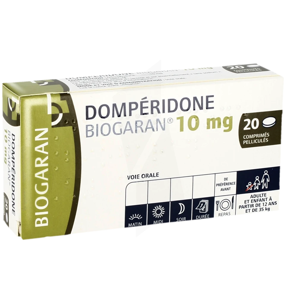 Domperidone Biogaran 10 Mg, Comprimé Pelliculé