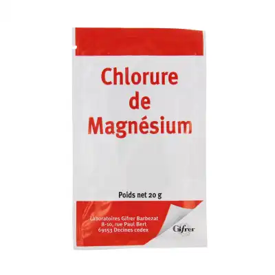 Gifrer Magnésium Chlorure Poudre 50 Sachets/20g à QUINCY-SOUS-SÉNART