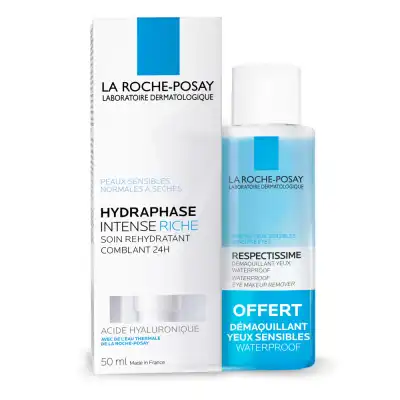 Hydraphase Intense Riche Crème 50ml + Respectissime Démaquillant à Lavernose-Lacasse