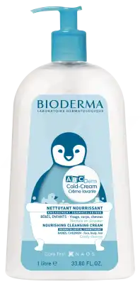 Bioderma Abcderm Cold-cream Lavante Crème Lavante Nourrissante Pour Bébé 1l à QUINCY-SOUS-SÉNART
