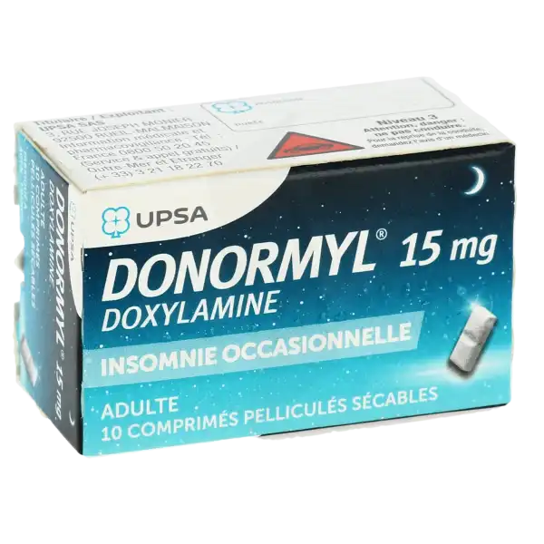 Donormyl 15 Mg, Comprimé Pelliculé Sécable