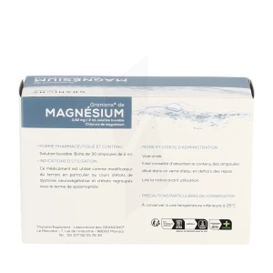Granions De Magnésium 3,82 Mg/2 Ml Solution Buvable 30 Ampoules/2ml