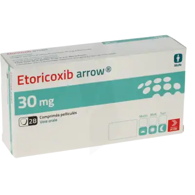 Etoricoxib Arrow 30 Mg, Comprimé Pelliculé à VILLERS-LE-LAC
