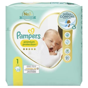 Pampers Premium Protection Couche T1 2-5kg B/22