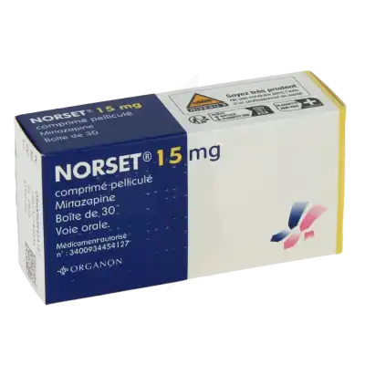 Norset 15 Mg, Comprimé Pelliculé à Paris