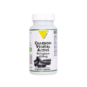 Vitall+ Charbon Végétal Activé 400mg Bio* Gélules Végétales B/60