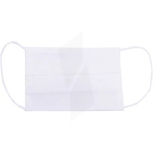 Masque En Tissu Blanc - 10 Lavages B/1