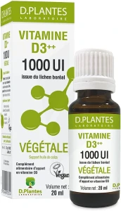 Vitamine D3++ 1000ui Vegetale 20ml  D.pla