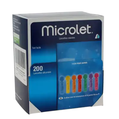 Microlet Lancettes Colorés B/200 à LA-RIVIERE-DE-CORPS