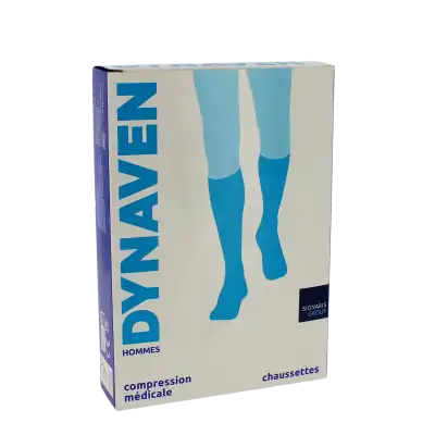 Sigvaris Dynaven Semi-opaque Fin Chaussette Classe 2 Homme Marine Long L à Paris