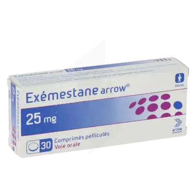 Exemestane Arrow 25 Mg, Comprimé Pelliculé à Casteljaloux