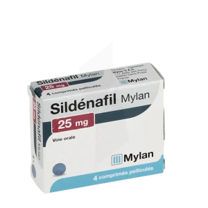 Sildenafil Viatris 25 Mg, Comprimé Pelliculé