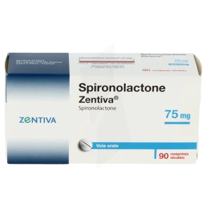 Spironolactone Zentiva 75 Mg, Comprimé Sécable