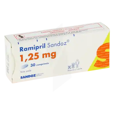 RAMIPRIL SANDOZ 1,25 mg, comprimé