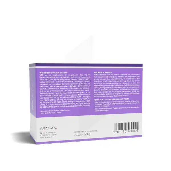 Aragan Pure Protect Biotic P3 Stress Gélules B/40