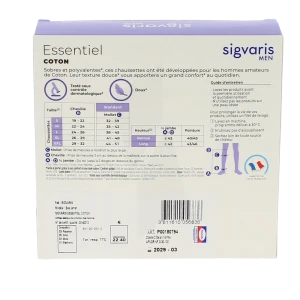 Sigvaris Essentiel Instinct Coton Chaussette Classe 2 Homme Sable Normal M