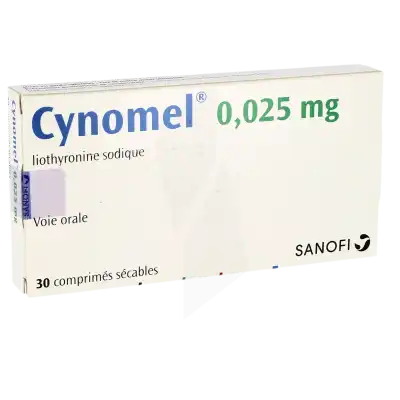 Cynomel 0,025 Mg, Comprimé Sécable à VILLERS-LE-LAC