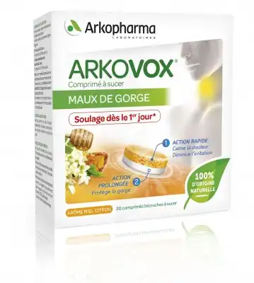 Arkovox Comprimés à Sucer Miel Citron B/20 à Abbeville