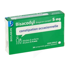 Bisacodyl Biogaran Conseil 5 Mg Cpr Gastro-rés Plq/30