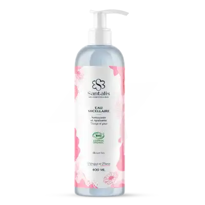 Santalis Dermo Eau Micellaire Démaquillante Bio Fl Pompe/400ml à Frouzins