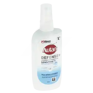 Autan Defense Sensitive Spray Répulsif Anti-moustiques Fl/100ml à Égletons