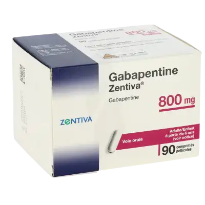 Gabapentine Zentiva 800 Mg, Comprimé Pelliculé à Saint-Médard-en-Jalles