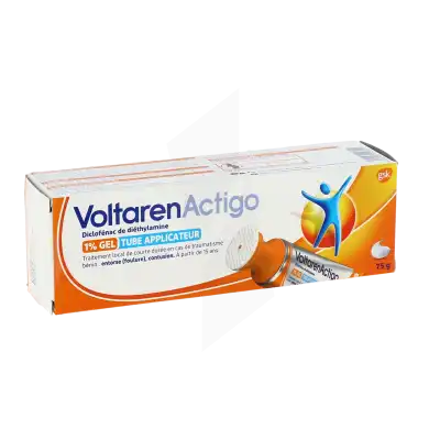 Voltarenactigo 1 % Gel 1t Applic Lamin/75g à SAINT-SAENS