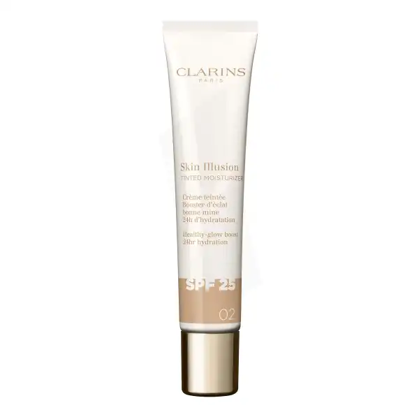 Clarins Skin Illusion Tinted Moisturizer Spf25 Crème Teintée Booster D'éclat 02 40ml