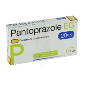 Pantoprazole Eg 20 Mg, Comprimé Gastro-résistant