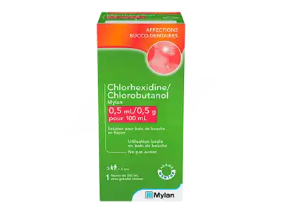 Chlorhexidine/chlorobutanol Mylan 0,5 Ml/0,5 G Pour 100 Ml, Solution Pour Bain De Bouche En Flacon à Annecy