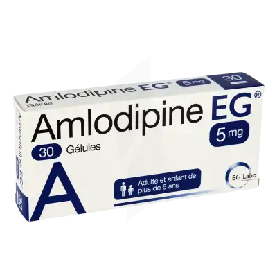 Amlodipine Eg 5 Mg, Gélule à Abbeville