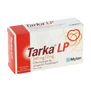 Tarka Lp 240 Mg/2 Mg, Comprimé Pelliculé à Libération Prolongée