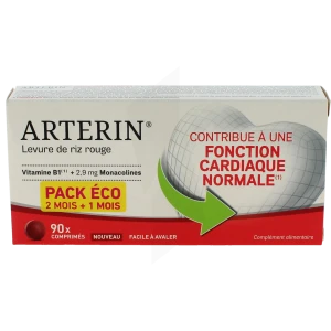 Arterin Levure De Riz Rouge 2,9 Mg Comprimés B/90