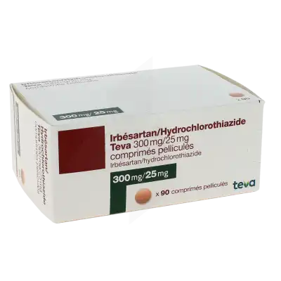 Irbesartan Hydrochlorothiazide Teva 300 Mg/25 Mg, Comprimé Pelliculé à CHAMBÉRY
