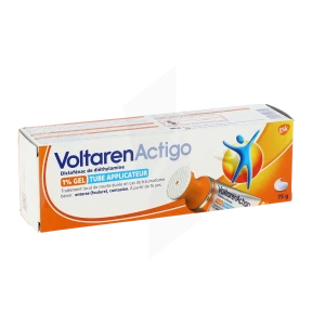 Voltarenactigo 1 % Gel 1t Applic Lamin/75g