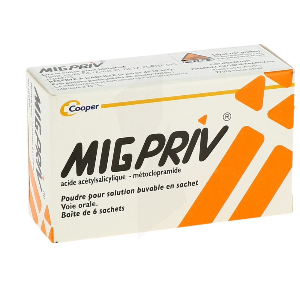 Migpriv, Poudre Pour Solution Buvable En Sachet