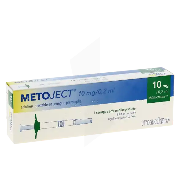 Metoject 10 Mg/0,2 Ml, Solution Injectable En Seringue Préremplie