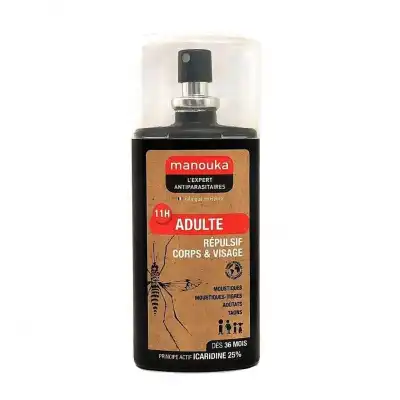 Manouka Spray Anti-moustique Adulte Fl/75ml à BIGANOS