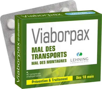 Lehning Viaborpax Comprimés Orodispersibles 2plq Pvc/pvdc/alu/20 à TOULON